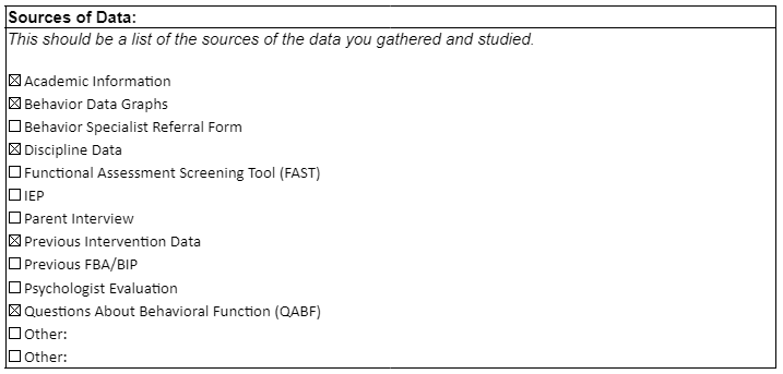 FBA- sources of data snip