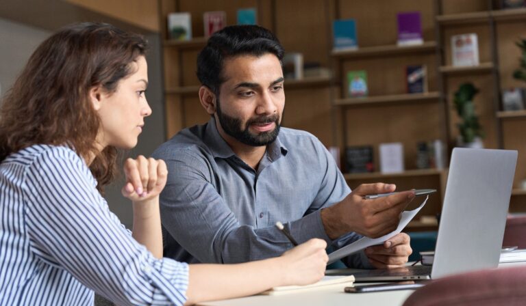 school psychologist explaining report