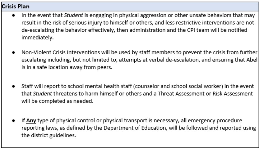 Snip of BIP crisis plan