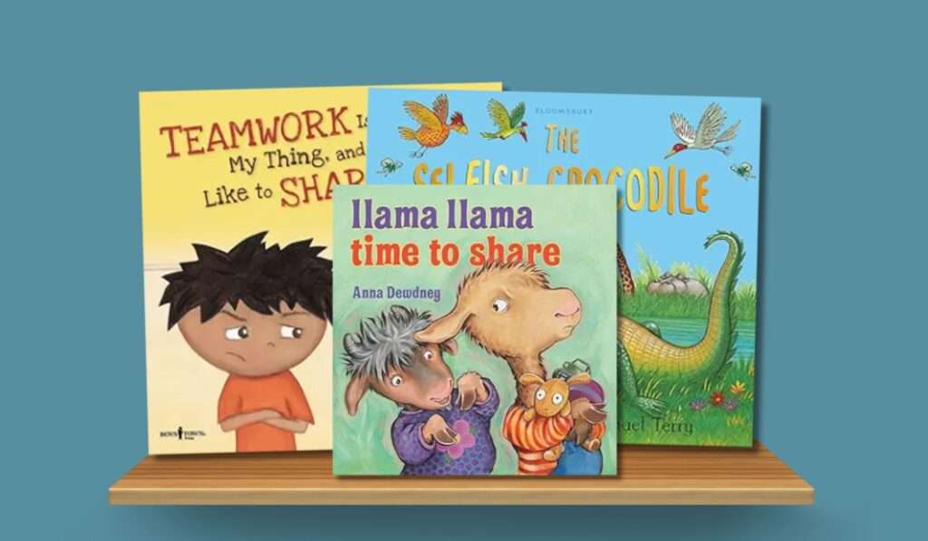 sharing books to teach kids how to share