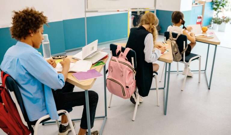 students in desks