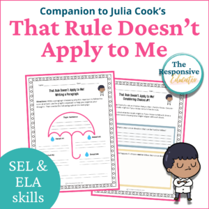 That Rule Doesn't Apply to Me!: SEL Interactive Read Aloud Book Companion
