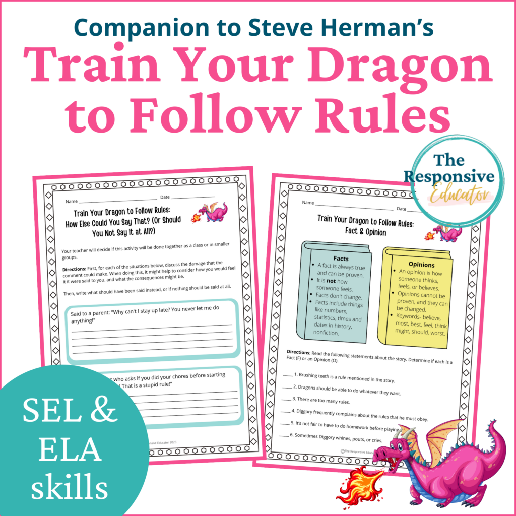 Train Your Dragon to Follow Rules: SEL Interactive Read-Aloud Book ...