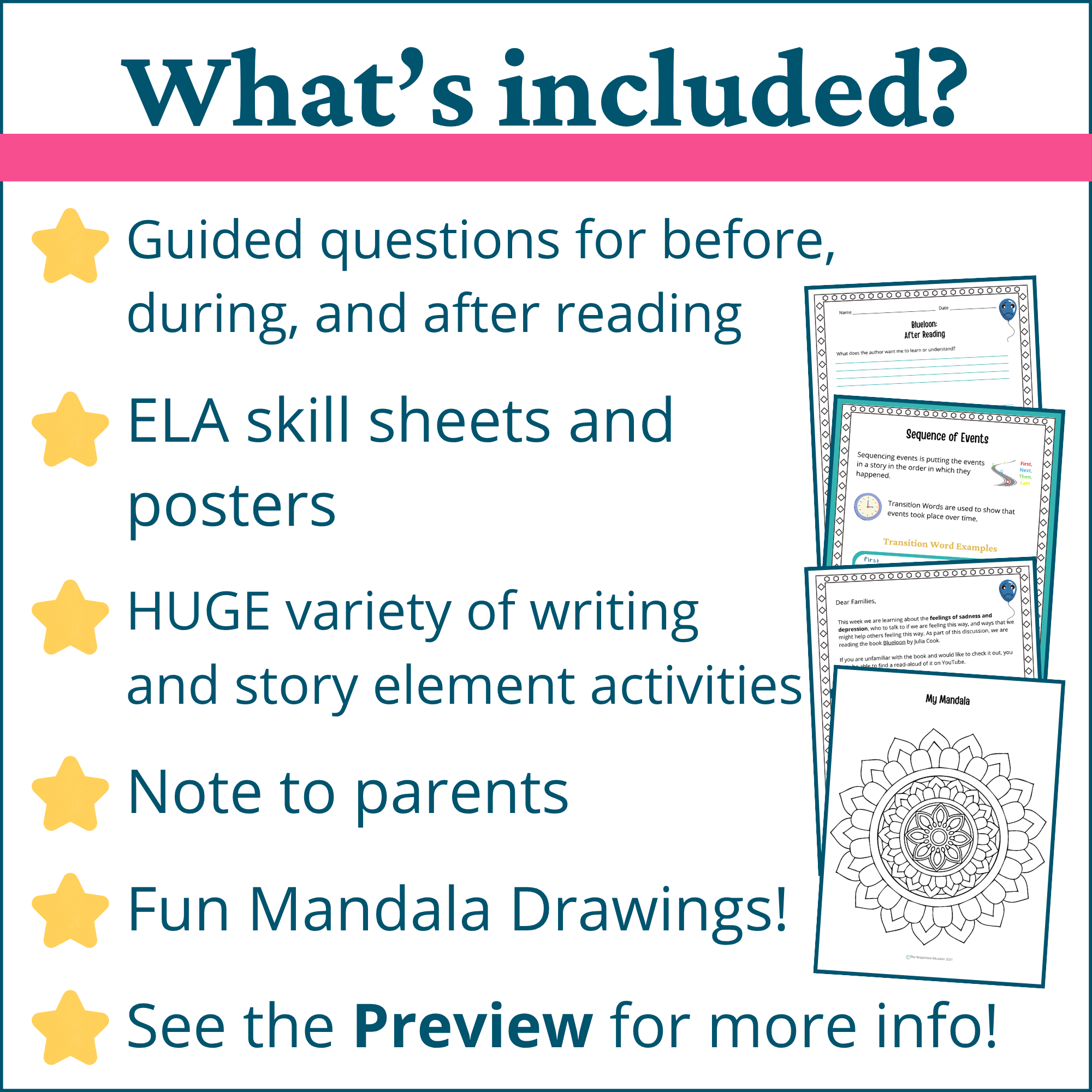 Blueloon: Coping With Sadness Worksheets & Activities - Image 2