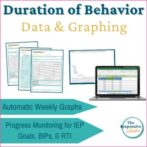 Duration Recording Data Sheets & Graphing