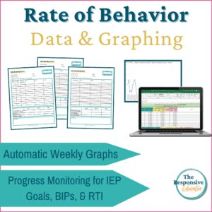 Rate Recording Data Sheets & Graphing
