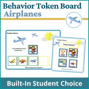 Airplanes Behavior Token Board