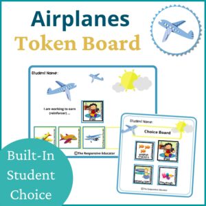 Airplanes token boards cover