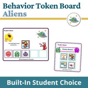 Aliens Behavior Token Board