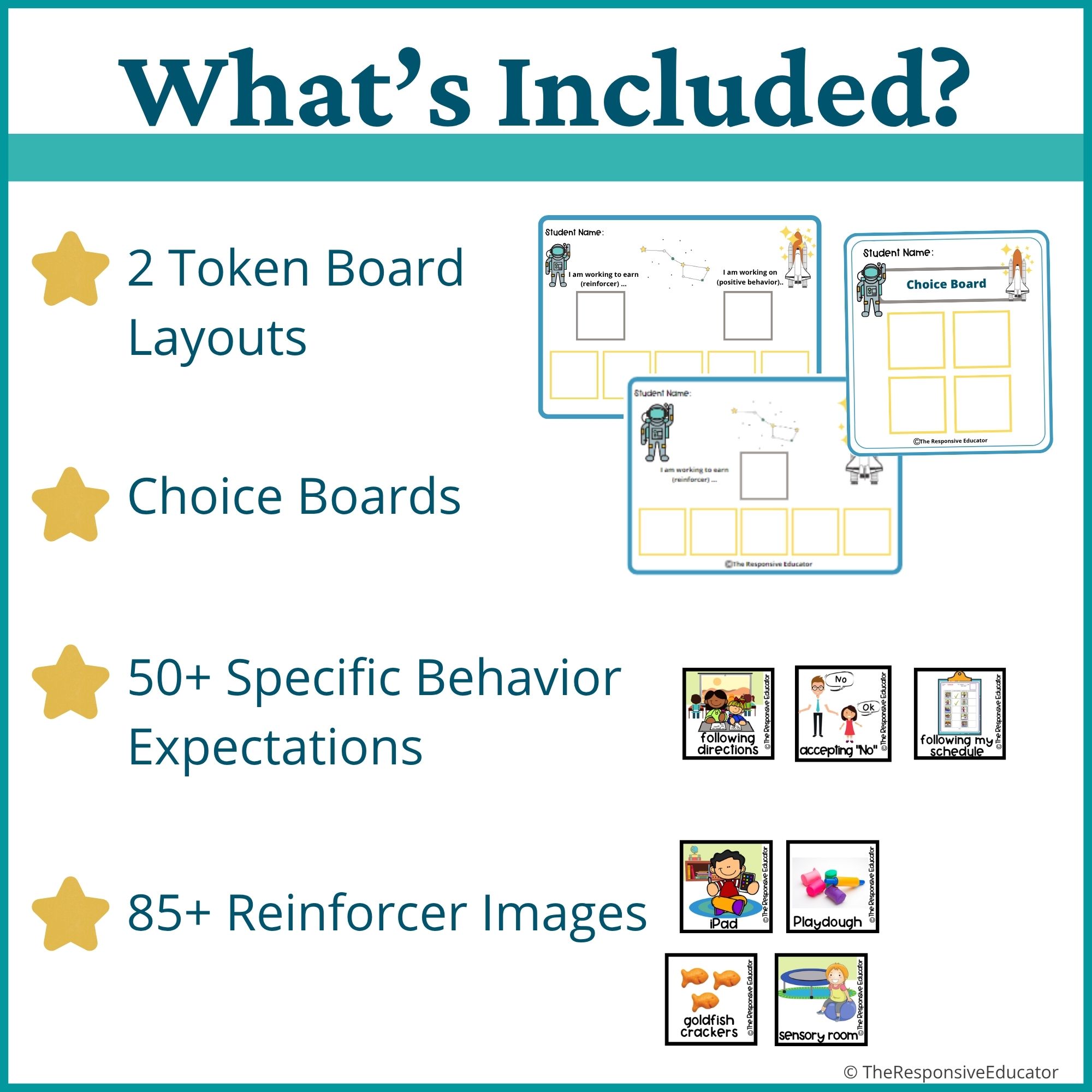Astronaut Behavior Token Board – “I Am Working For” Visual - Image 2