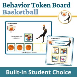 Basketball Behavior Token Board