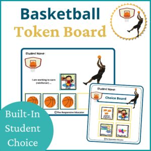 Basketball token boards cover
