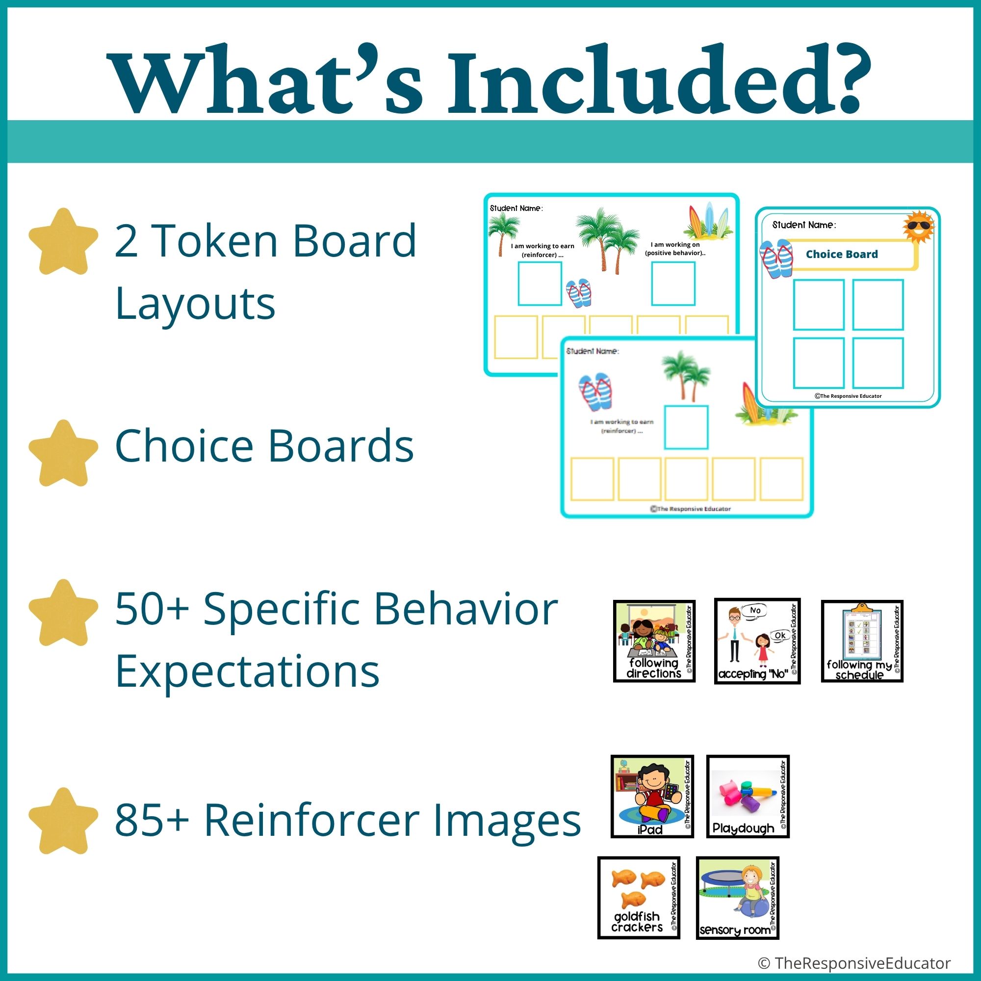 Beach Behavior Token Board – “I Am Working For” Visual - Image 2