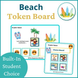 Beach token boards cover