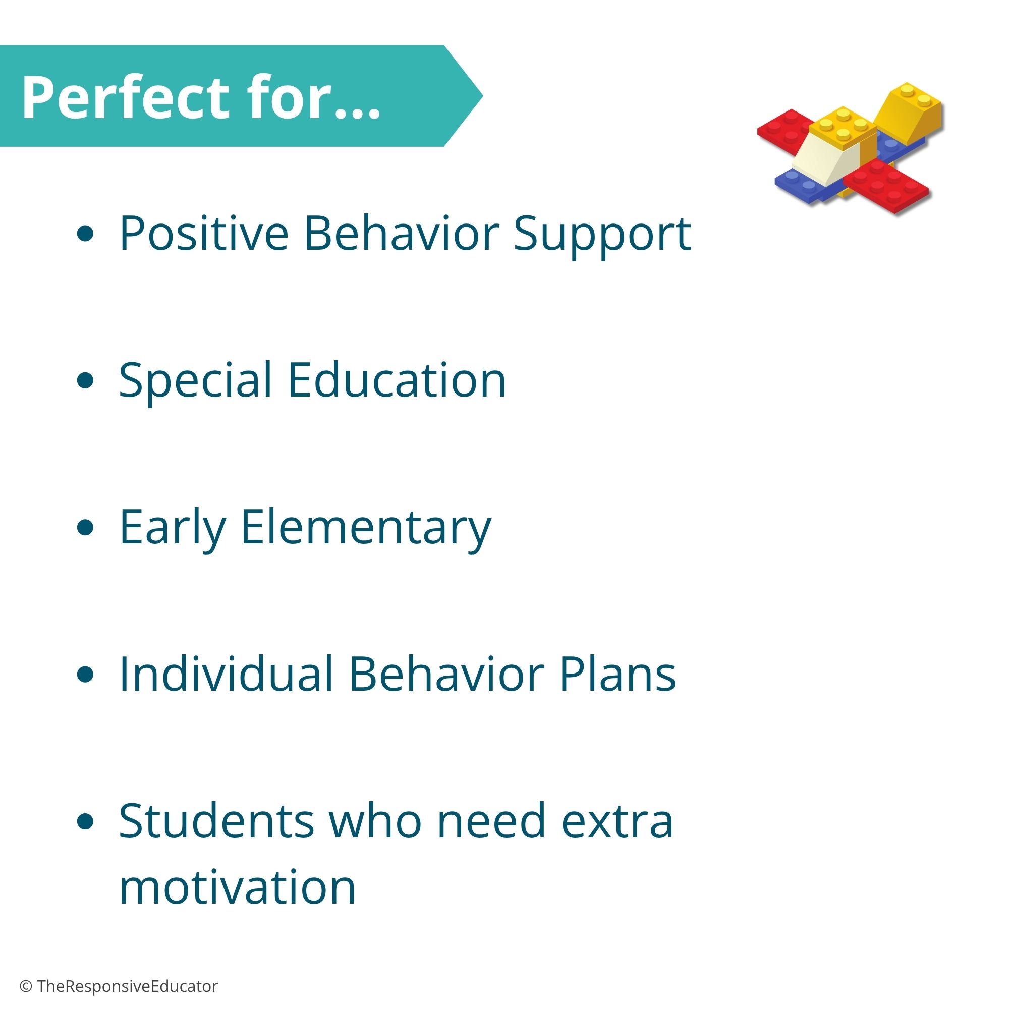 Brick Building Behavior Token Board – “I Am Working For” Visual - Image 4