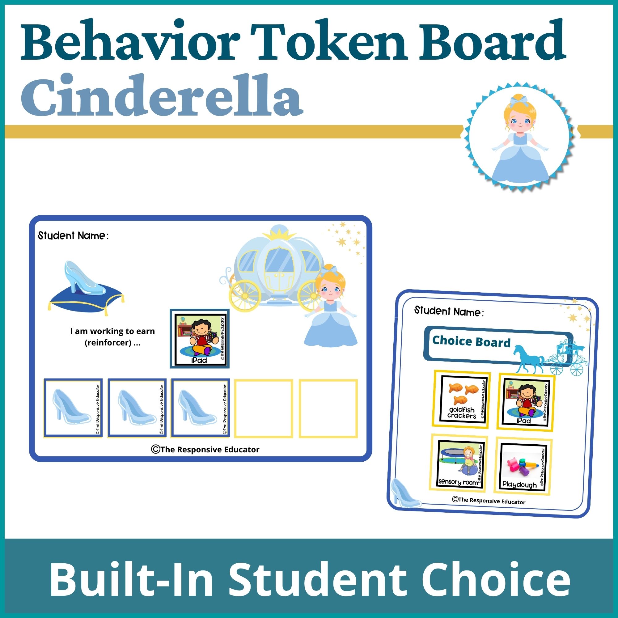 Cinderella Behavior Token Board