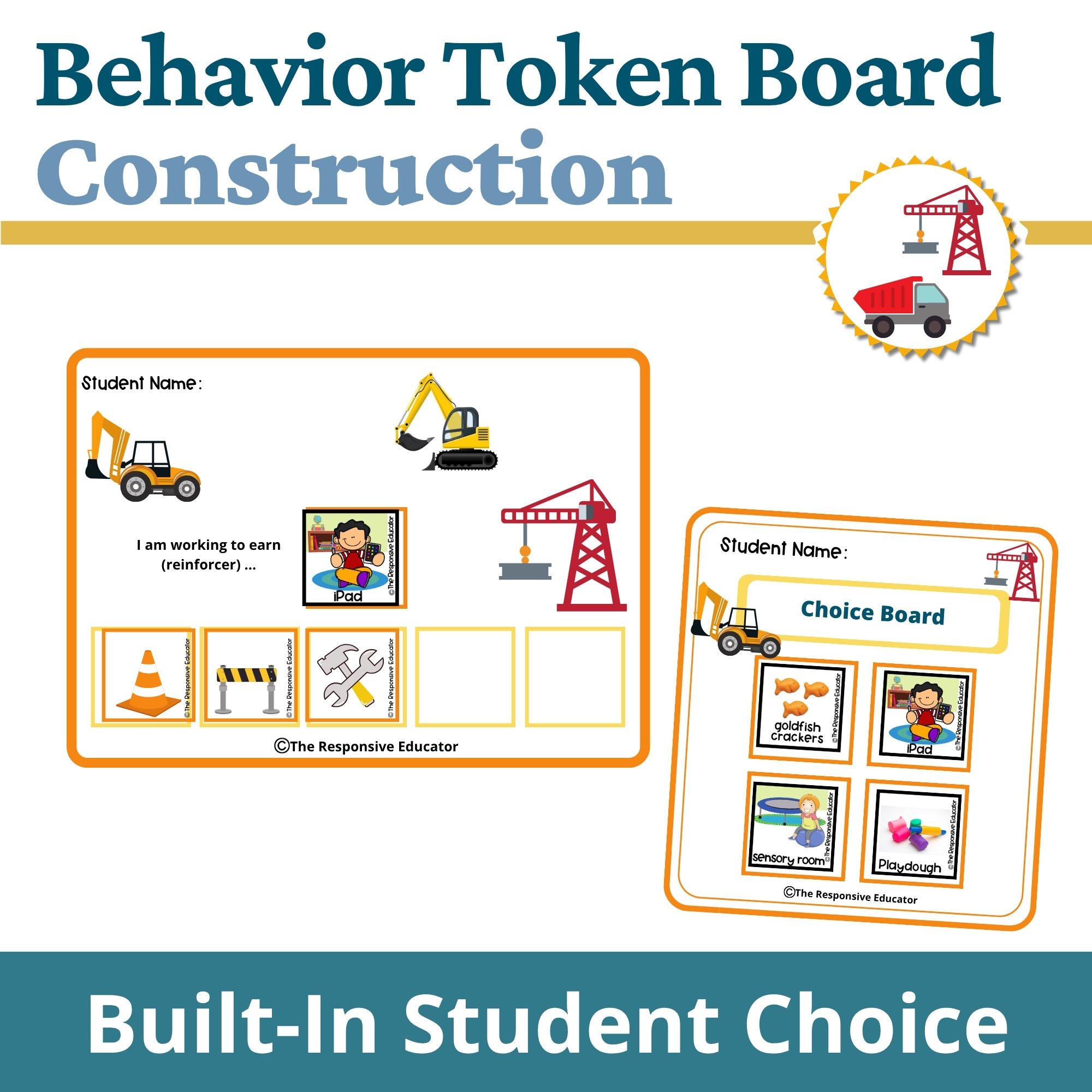 Construction Behavior Token Board