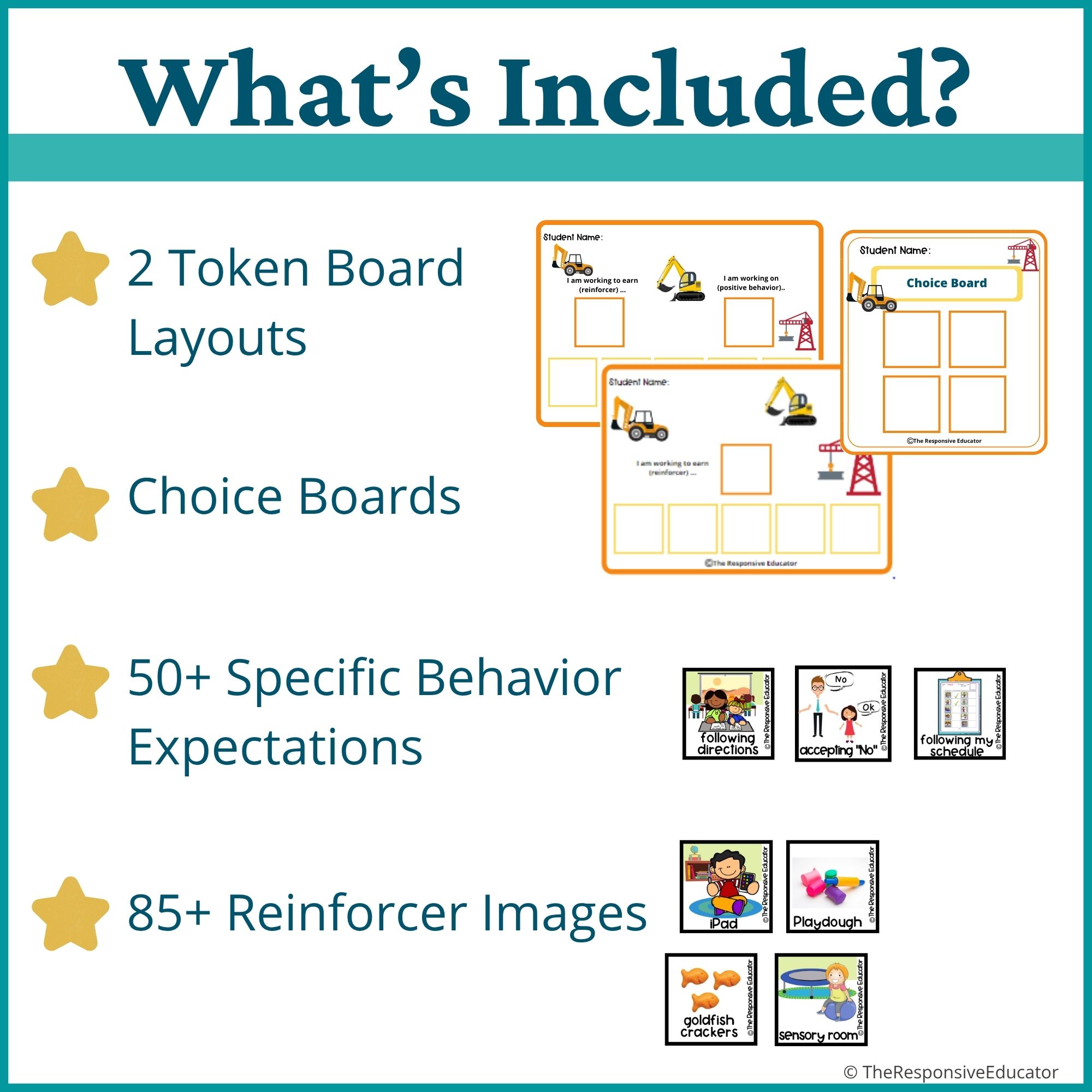 Construction Behavior Token Board – “I Am Working For” Visual - Image 2