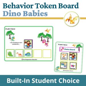 Dino Babies Behavior Token Board