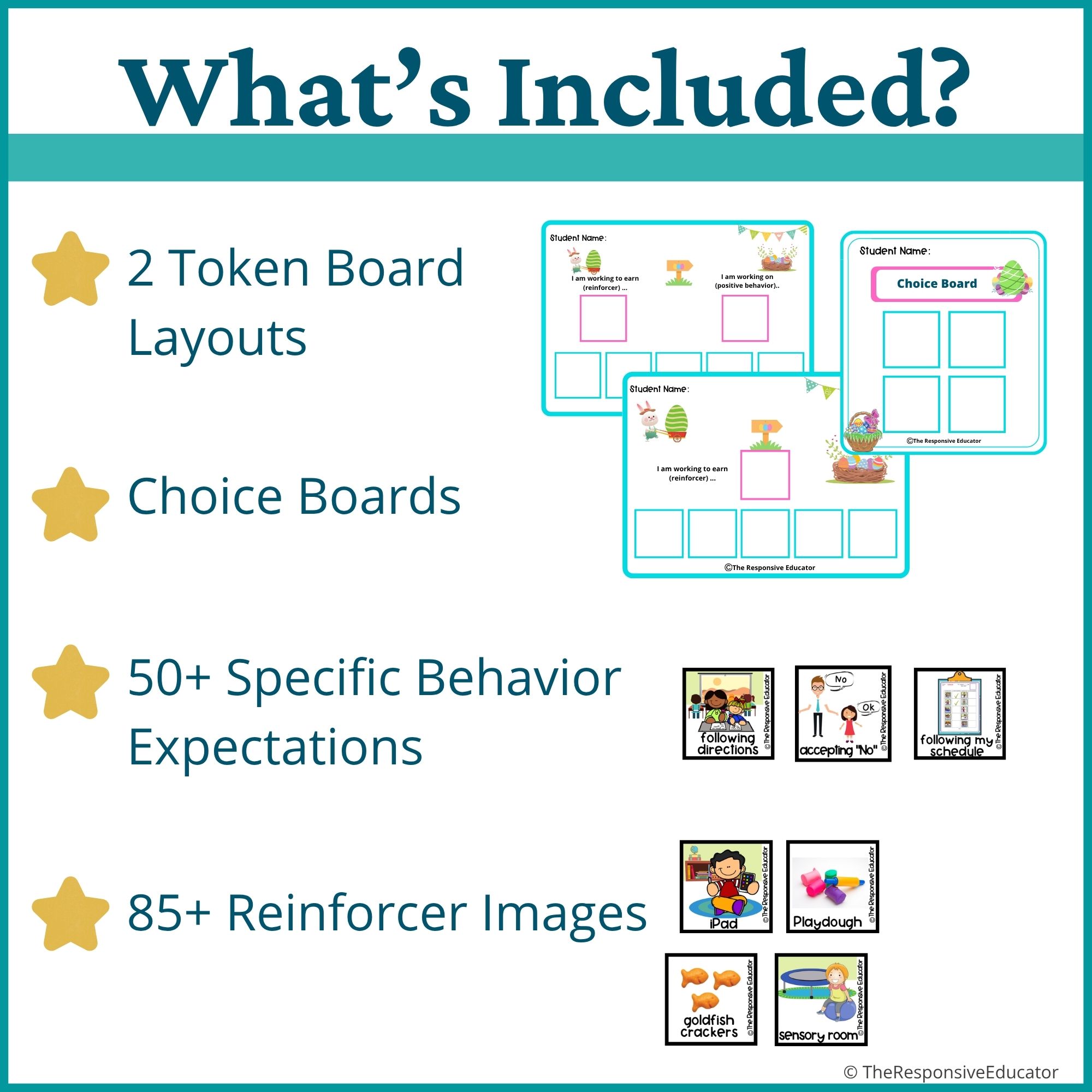 Easter Behavior Token Board – “I Am Working For” Visual - Image 2