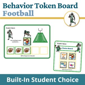 Football Behavior Token Board