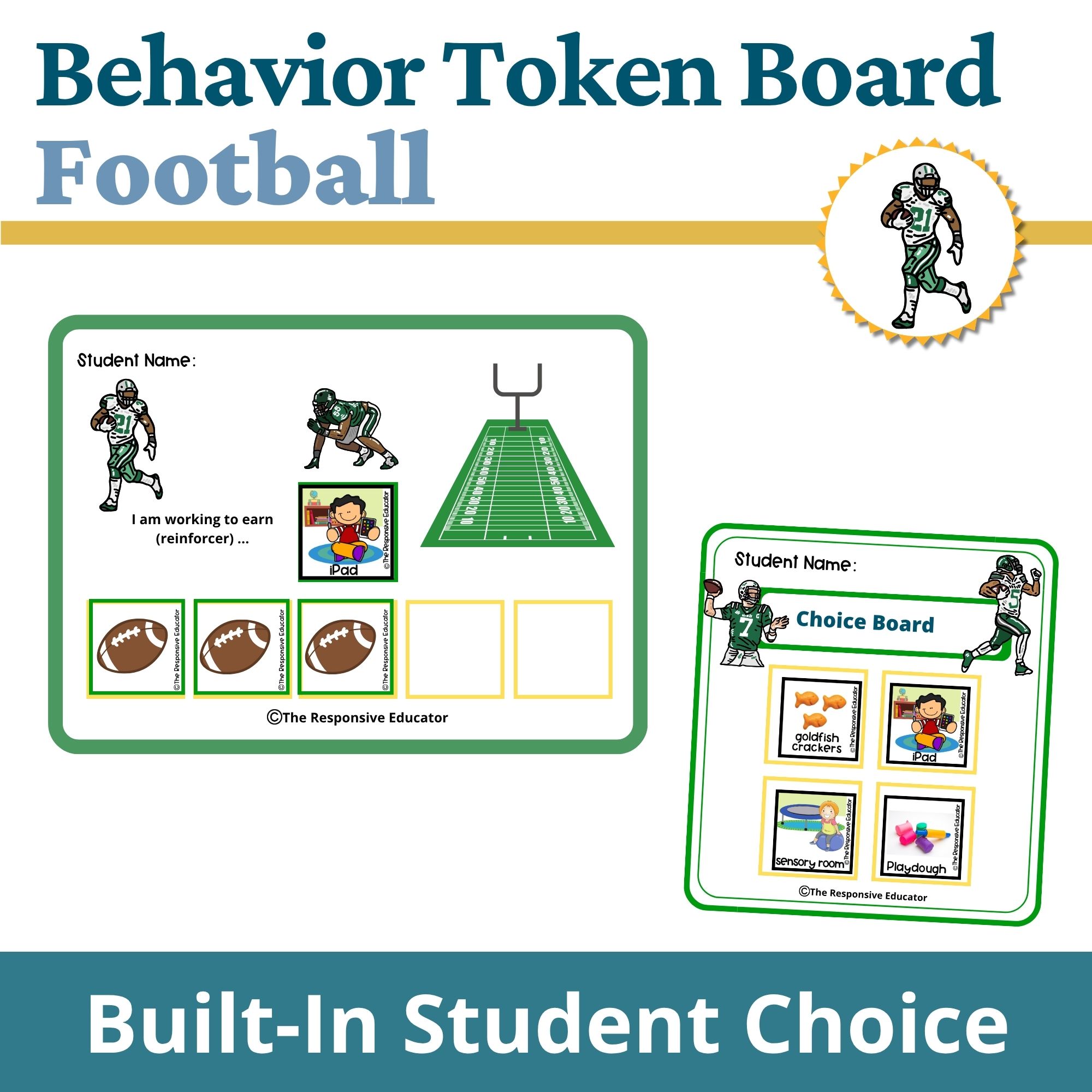 Football Behavior Token Board