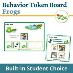 Frogs Behavior Token Board