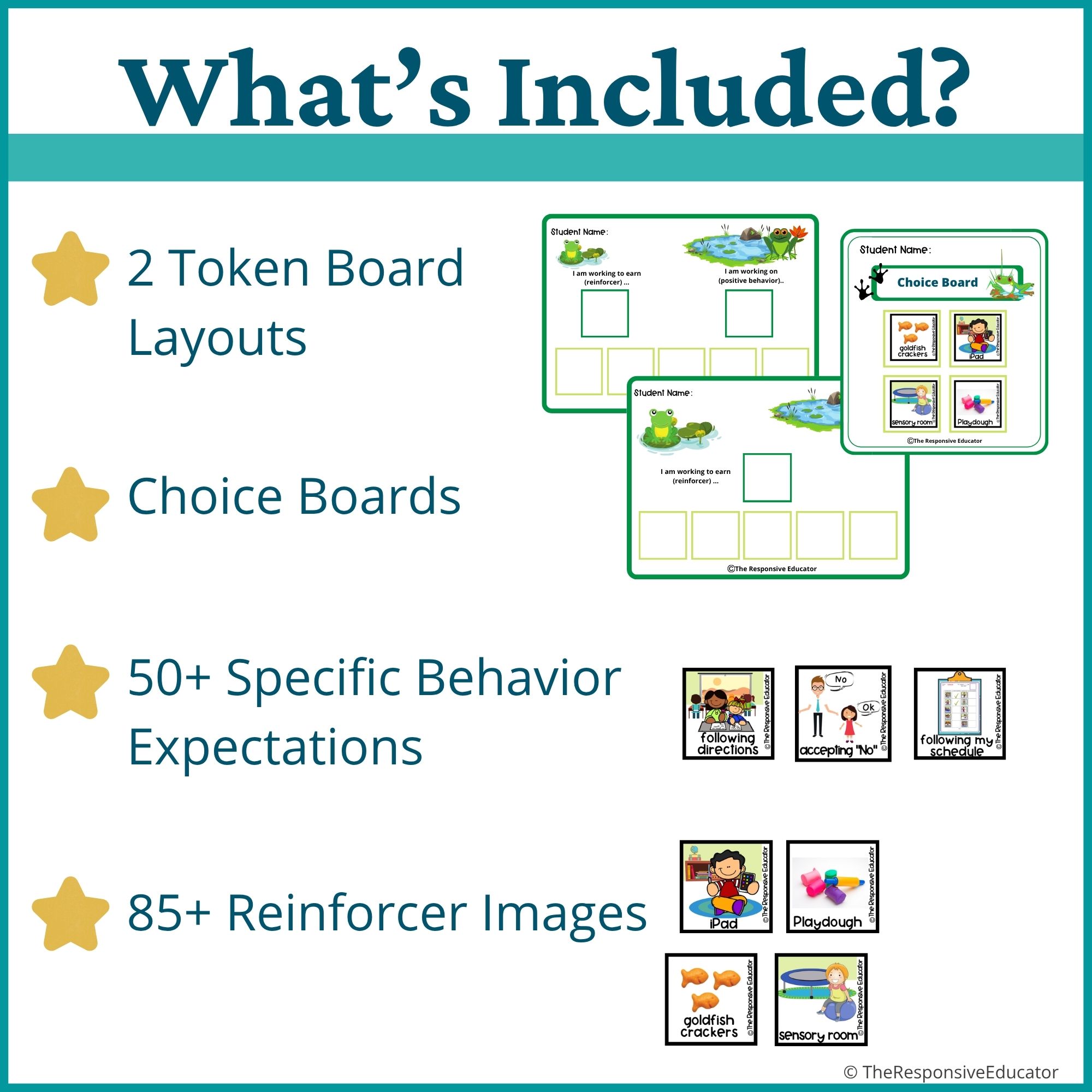 Frogs Behavior Token Board – “I Am Working For” Visual - Image 2