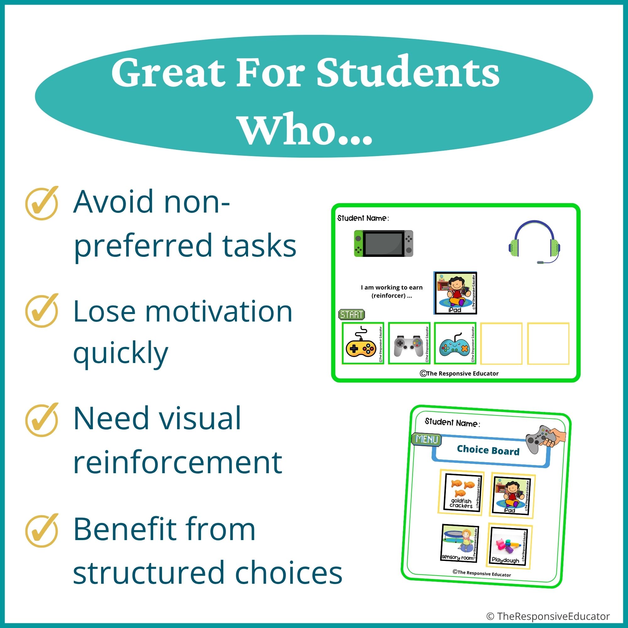 Gamer Behavior Token Board – “I Am Working For” Visual - Image 3