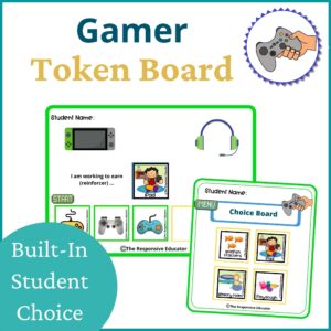 Gamer token boards cover
