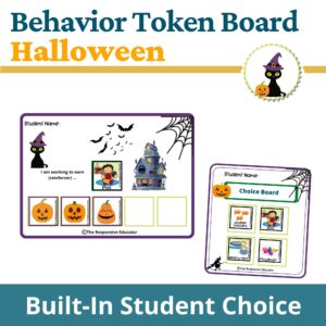 Halloween Behavior Token Board