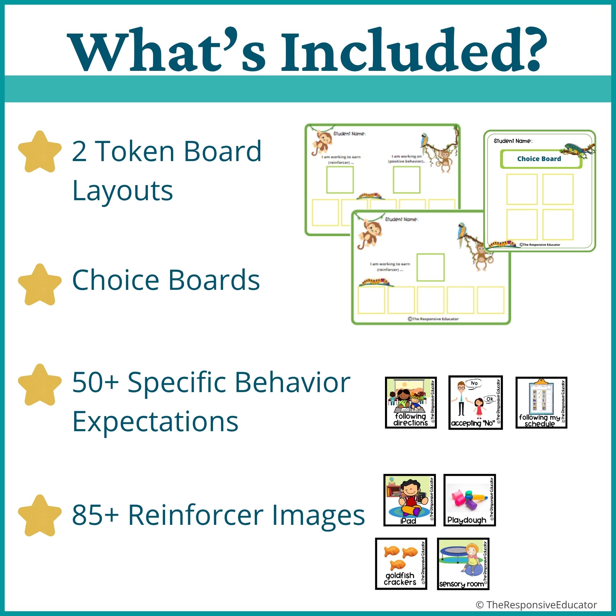 Jungle Behavior Token Board – “I Am Working For” Visual - Image 2