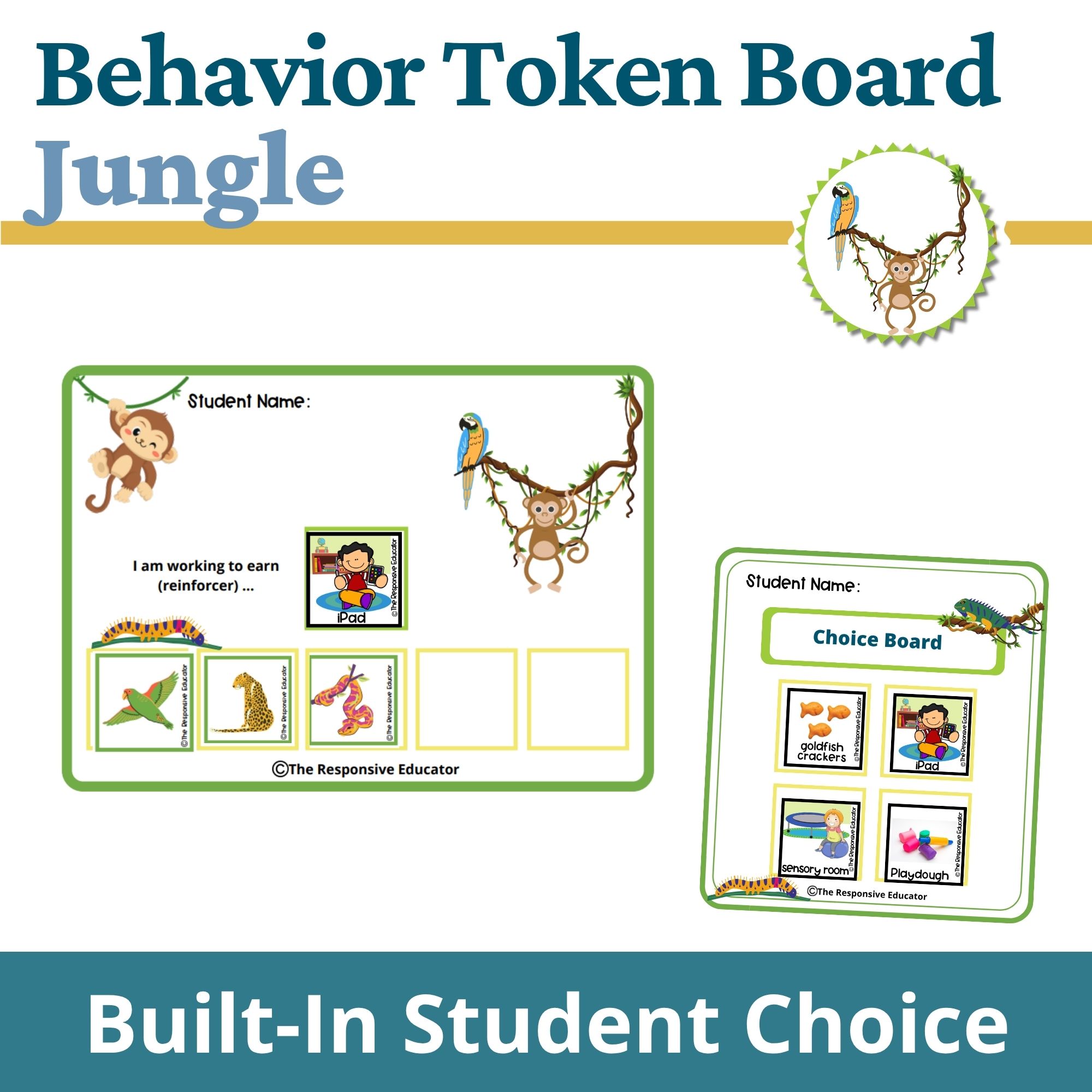jungle behavior token board