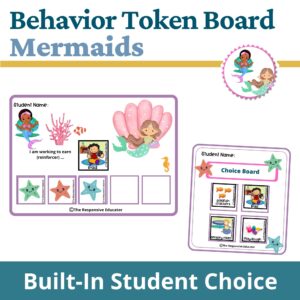 Mermaids Behavior Token Board