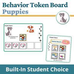 Puppies Behavior Token Board