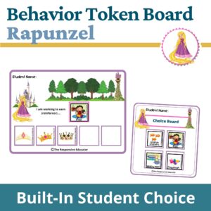 Rapunzel behavior token board