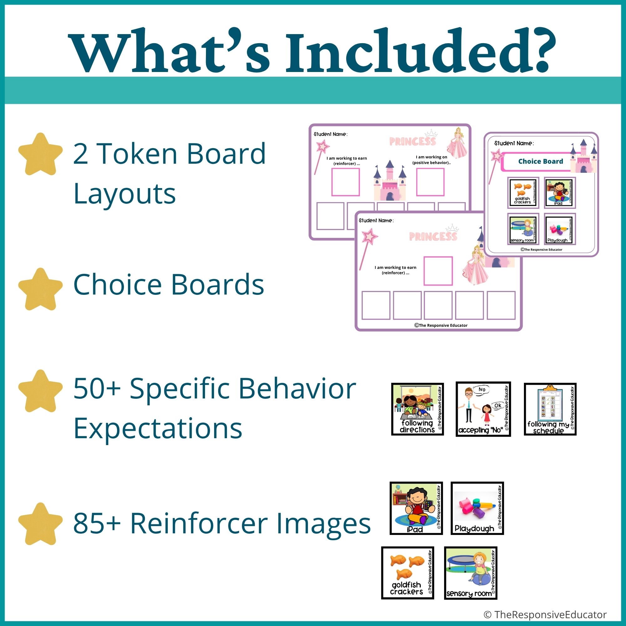 Sleeping Princess Behavior Token Board – “I Am Working For” Visual - Image 2