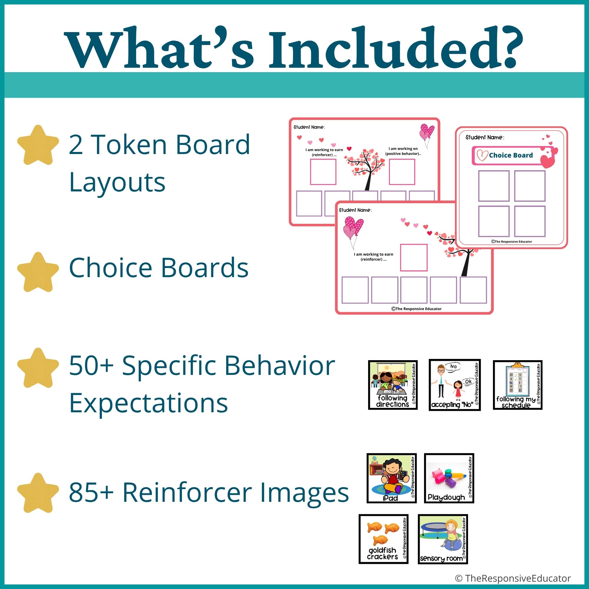 Valentine's Day Behavior Token Board – “I Am Working For” Visual - Image 2