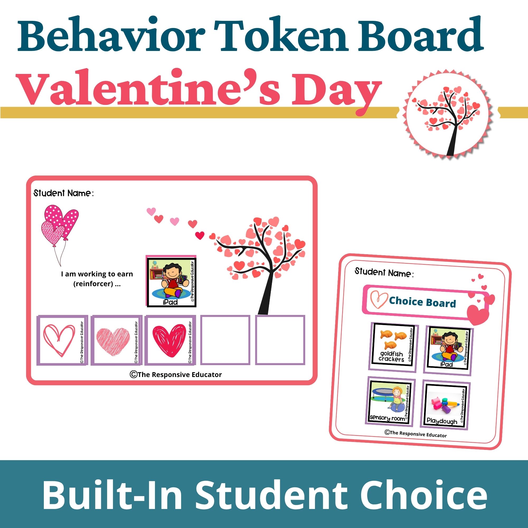 Valentine's Day Behavior Token Board