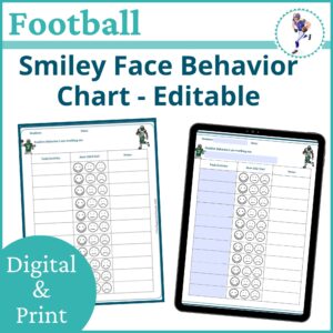 football-smiley-face-behavior-chart