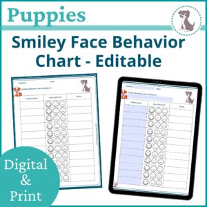 puppies-smiley-face-behavior-chart