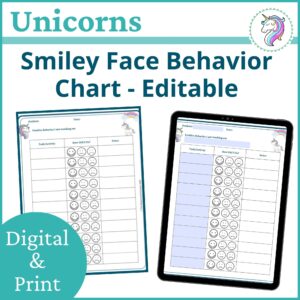 unicorns-smiley-face-behavior-chart