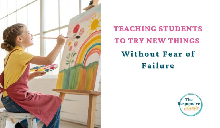 Teaching Students to Try New Things - child painting