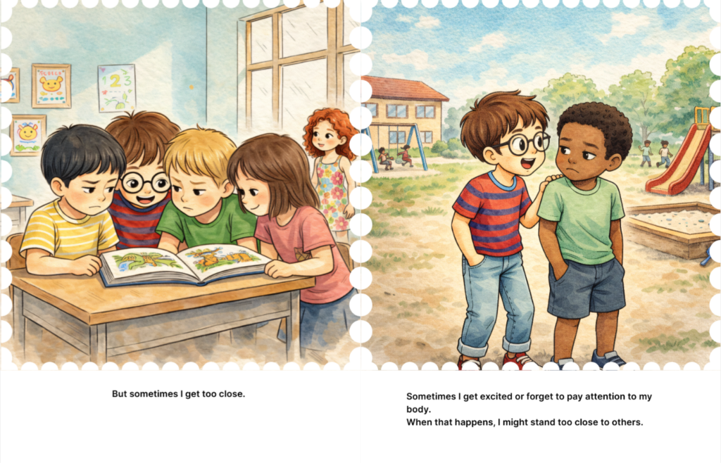Personal space social support story 1
