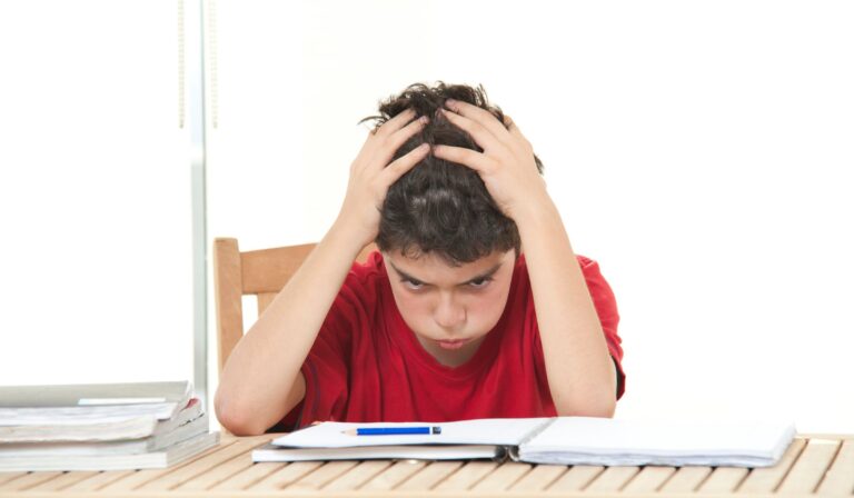 overwhelmed student