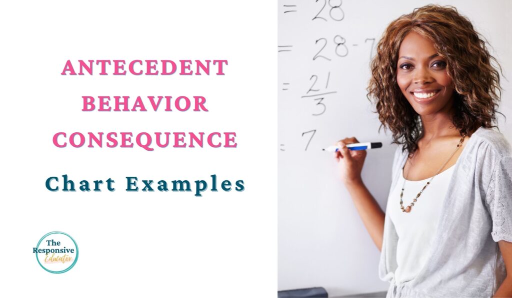 Antecedent Behavior Consequence Chart Examples