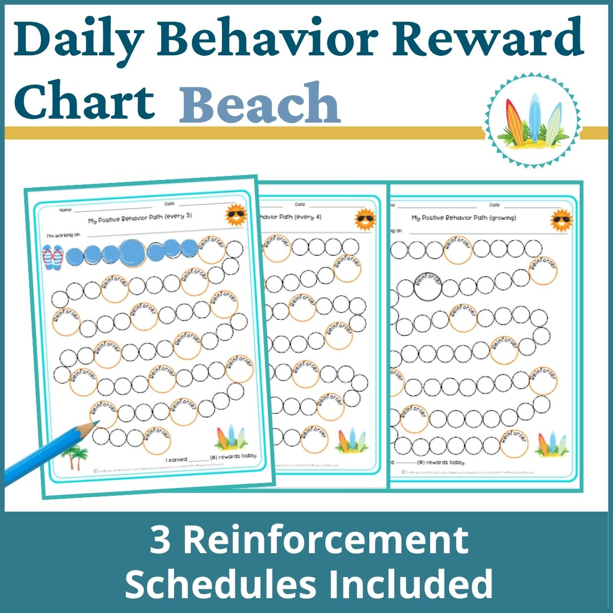 Beach Behavior Reward Chart