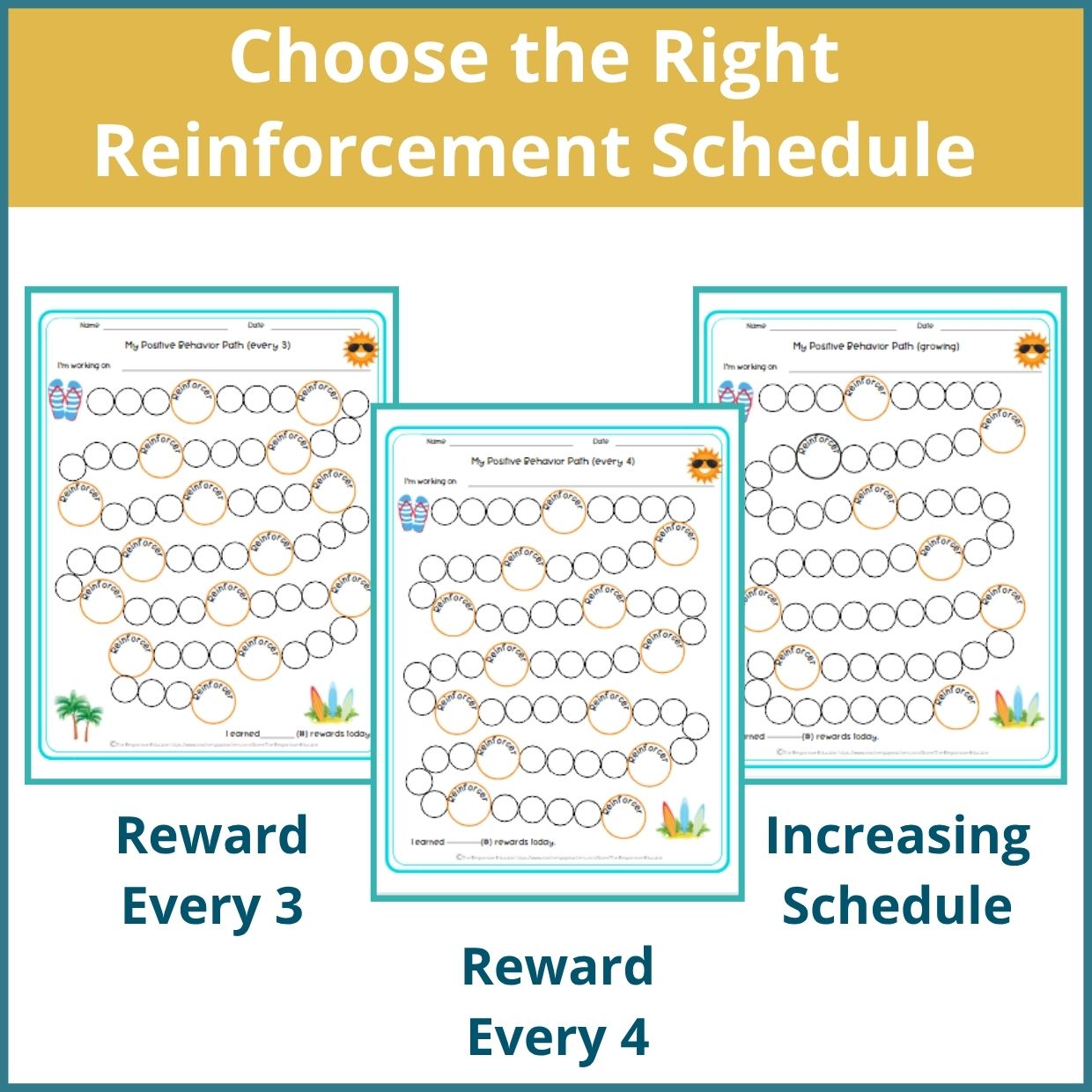 Beach Behavior Reward Chart