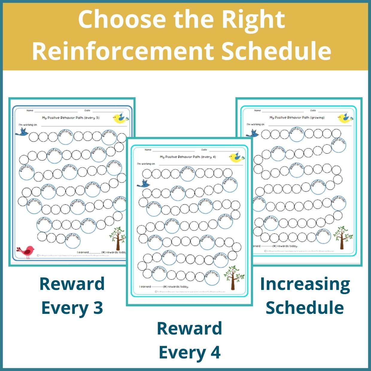 Birds Behavior Reward Chart