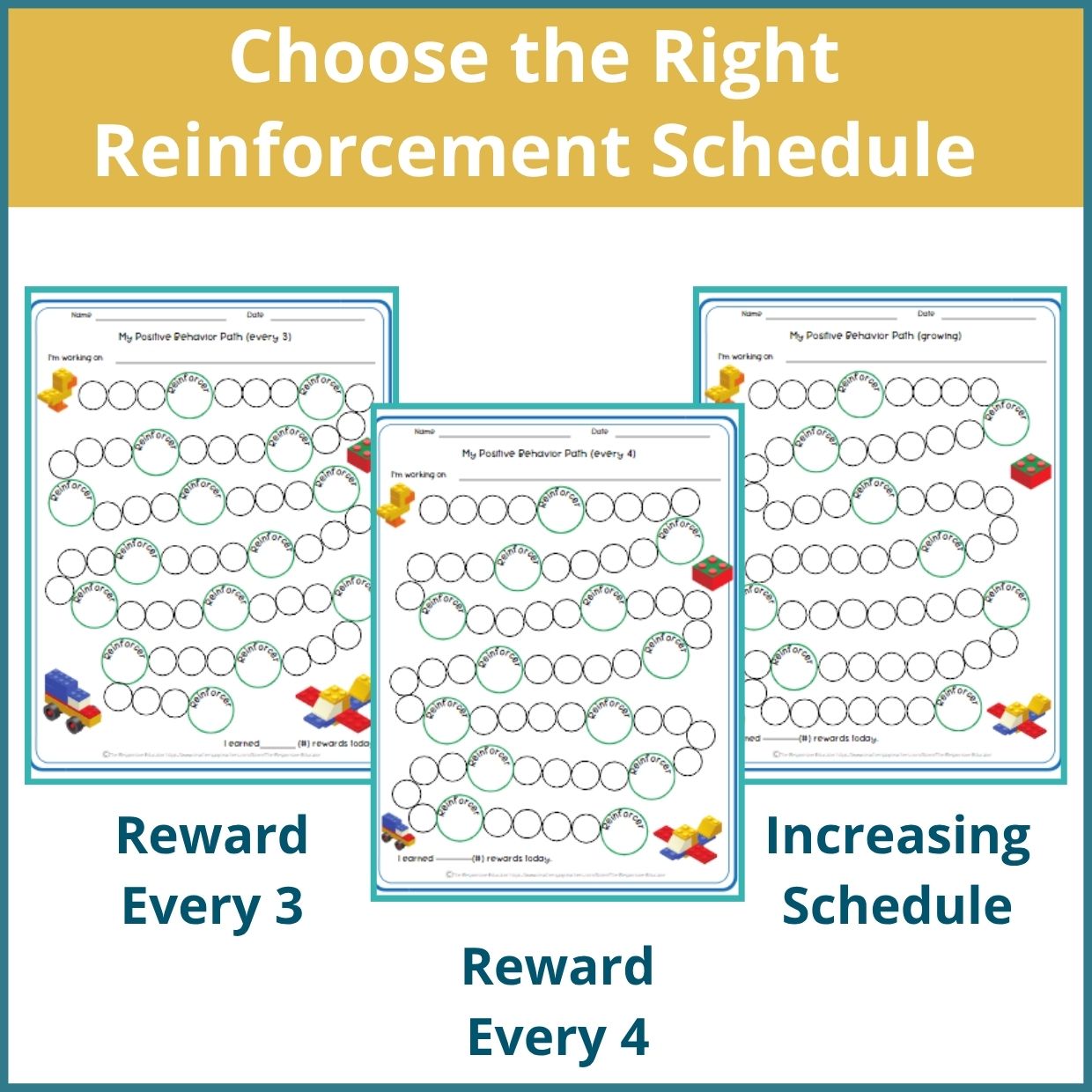 Brick-Building Behavior Reward Chart for Students – Printable Behavior Chart - Image 2